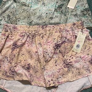 Calla  Multicolor Abstract athletic Shorts